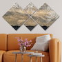 Wallity Cuadro Decorativo de MDF de 4 Piezas Multicolor